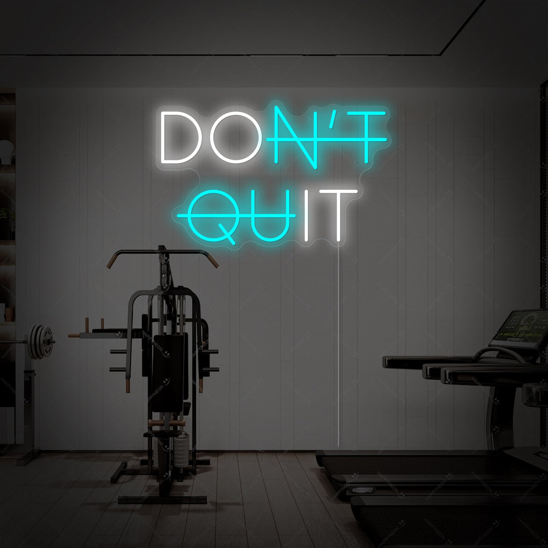 "Don't Quit Do It" Neonschild, Gym Leuchtreklame, Homegym Deko