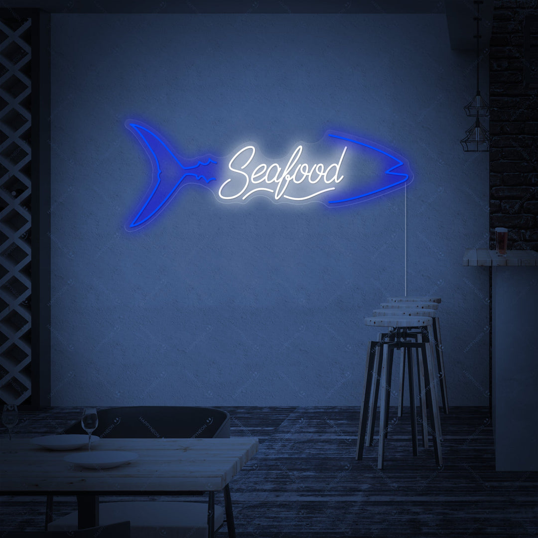 "Seafood" Neonschild