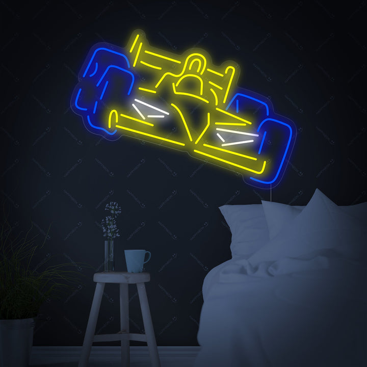 "Formel A-Rennen" Neonschild