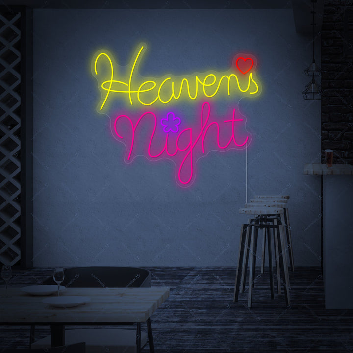 "Heavens Night" Neonschild