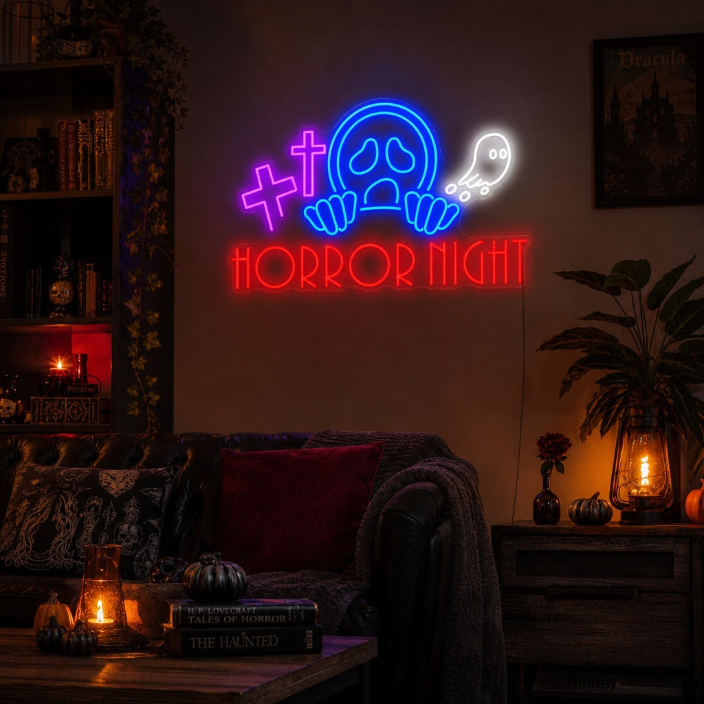 "Horror Night" Neonschild