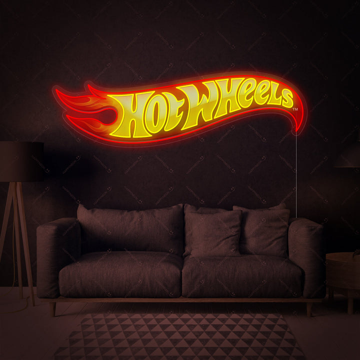 "Hot Wheels-Logo" Neonschild