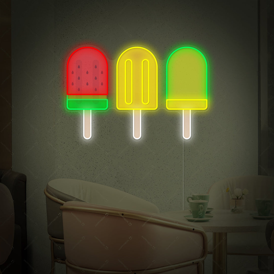 "Eiscreme-Bar" Neonschild