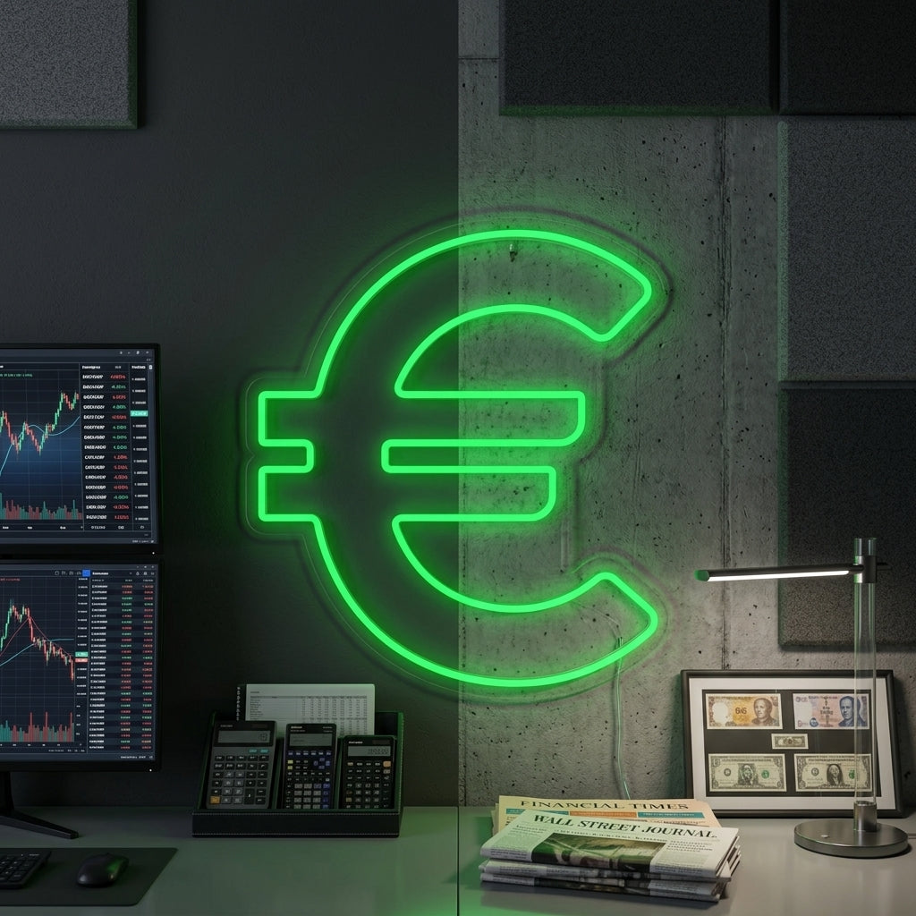"Euro-Symbol" Neonschrift