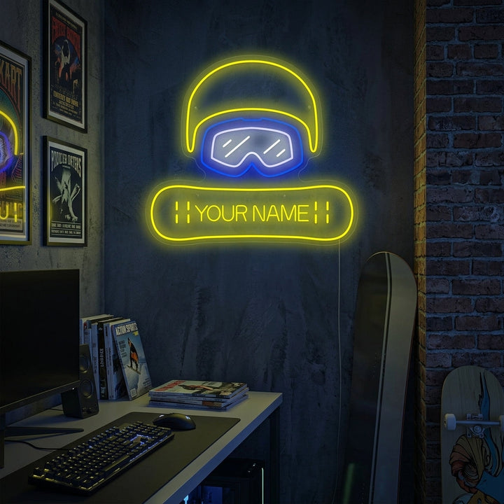 "Benutzerdefiniertes Snowboard" Neonschild, Snowboard Leuchtreklame
