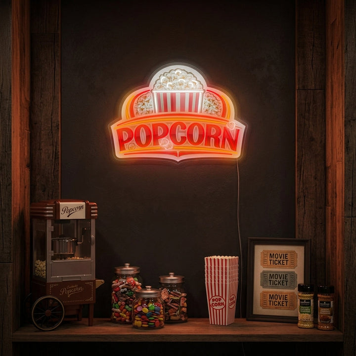 "popcorn" Neonschild