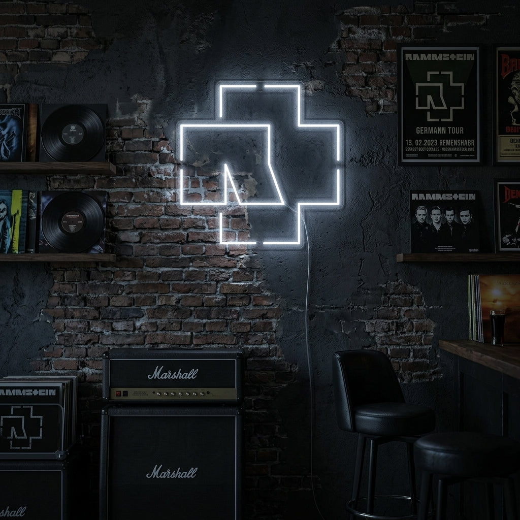 "Rammstein" Neonschrift