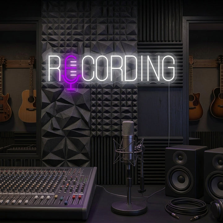 "Recording" Neonschild