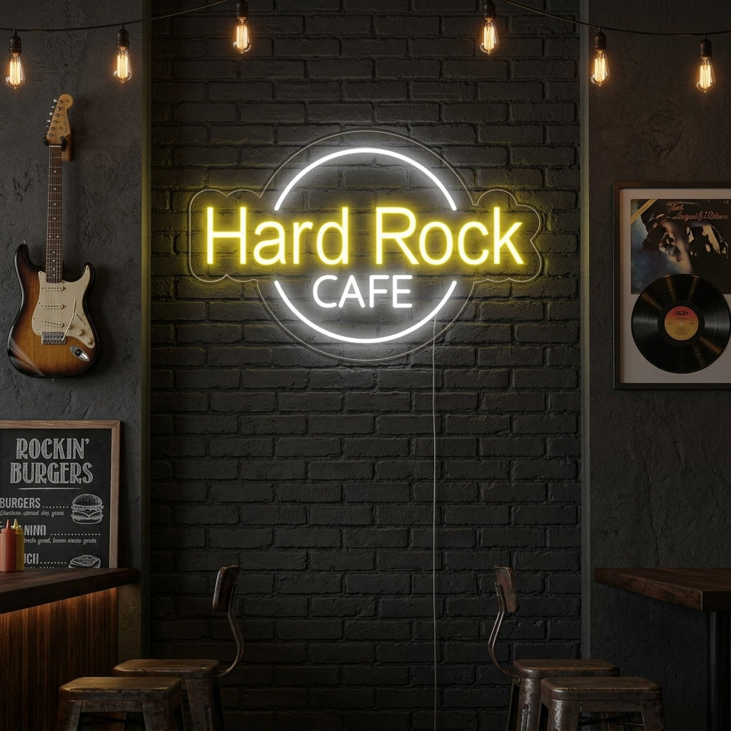 "Hard Rock Cafe" Neonschrift
