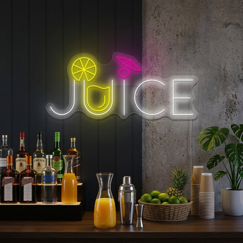 "Juice" Neonschild