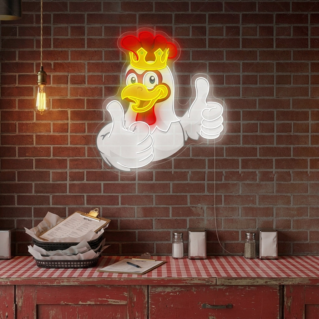"Hähnchen" Neonschild