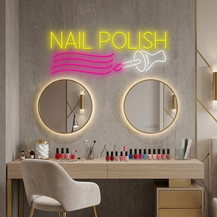 "Nail Polish" Neonschild