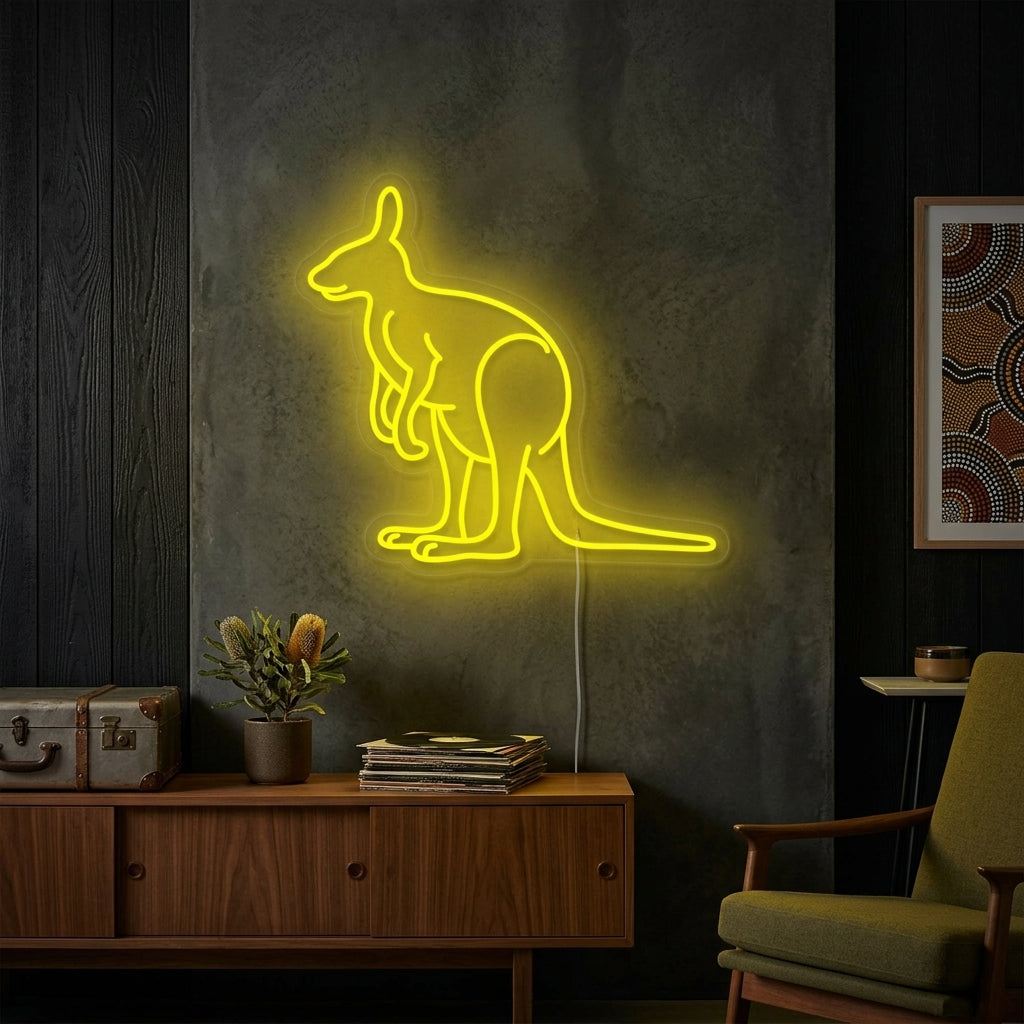 "Australien Känguru" Neonschrift