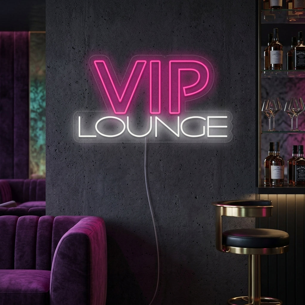 "Vip Lounge" Neonschrift