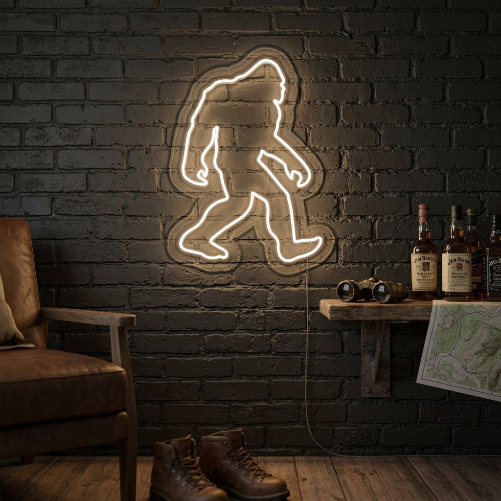 "Sasquatch" Neonschrift