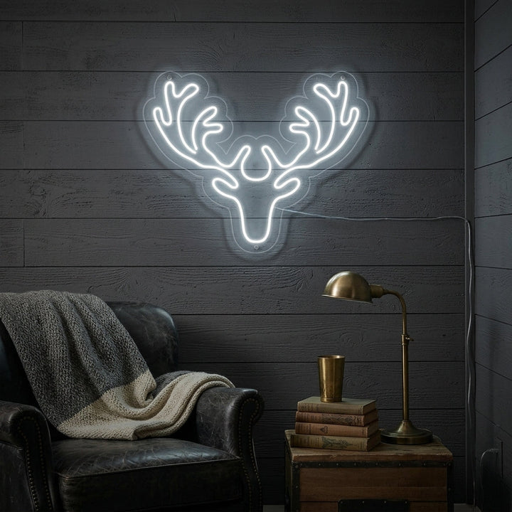"Hirsche" Neonschrift