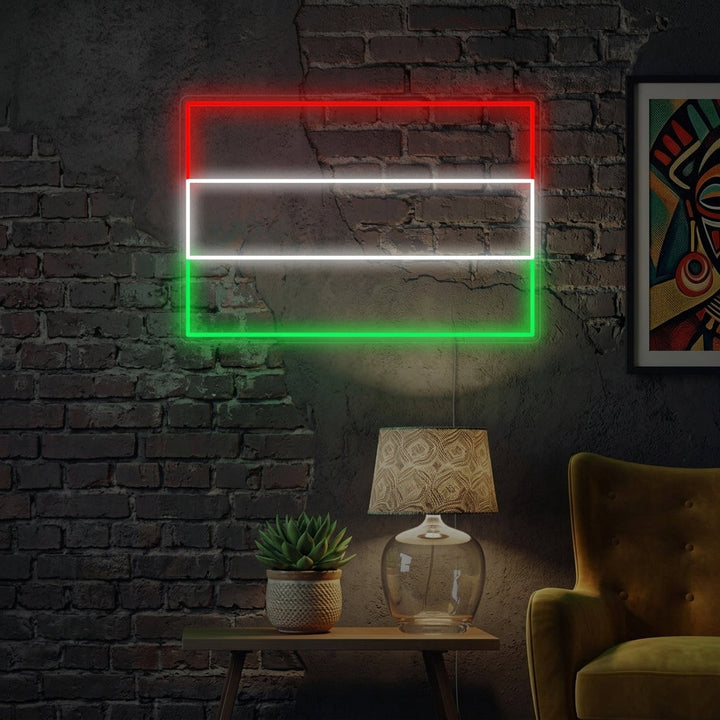 "Flagge Von Ungarn" Neonschrift