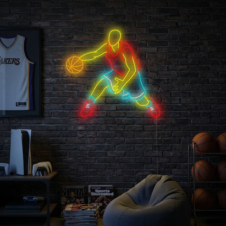 "Basketballspieler" Neonschild