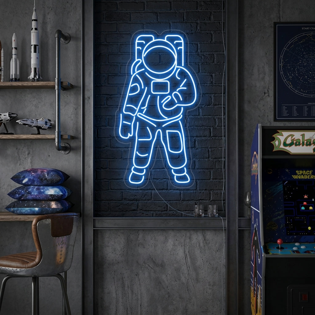 "Astronaut" Neonschrift