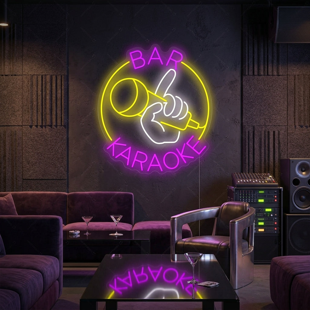 "Karaoke Bar" Neonschild