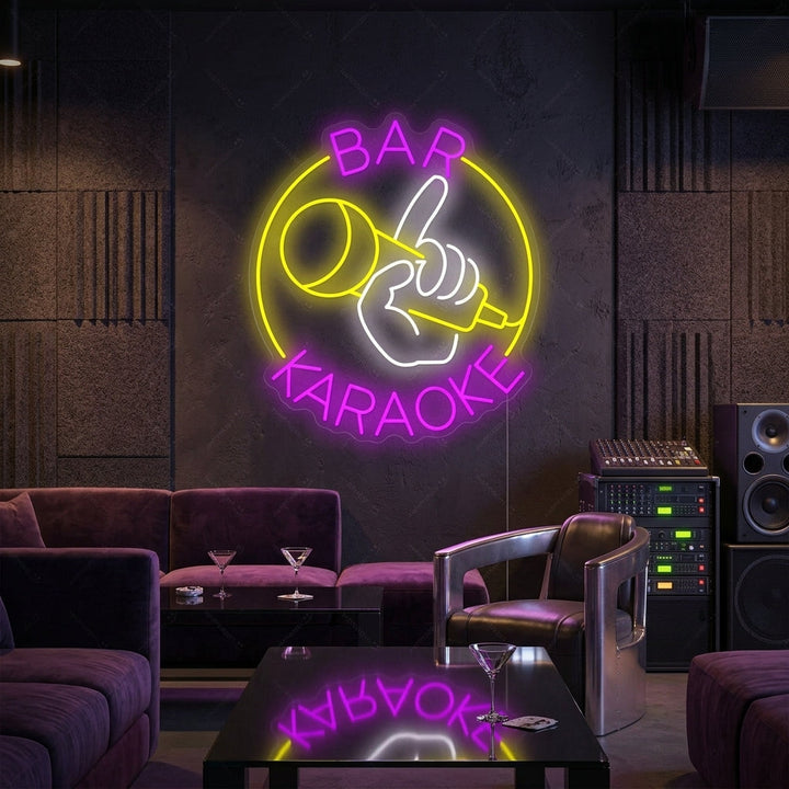 "Karaoke Bar" Neonschild
