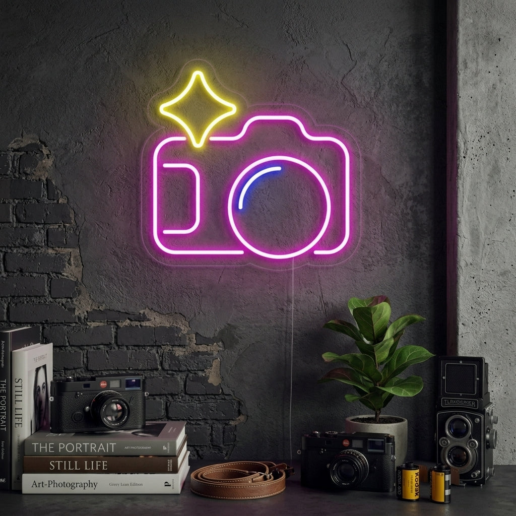 "Kamera" Neonschrift