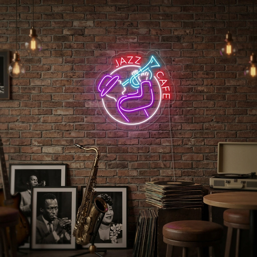 "Jazz Cafe" Neonschrift