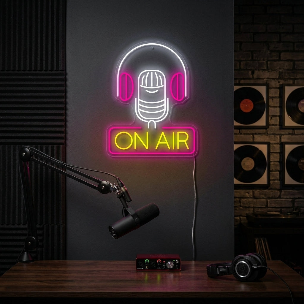 "On Air" Neonschild