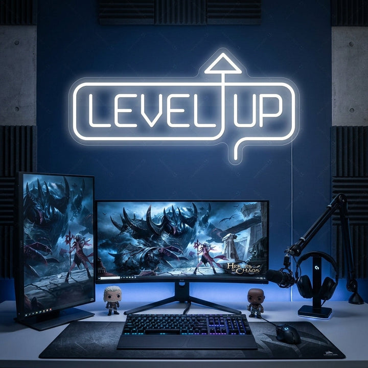 "Level Up" Neonschild