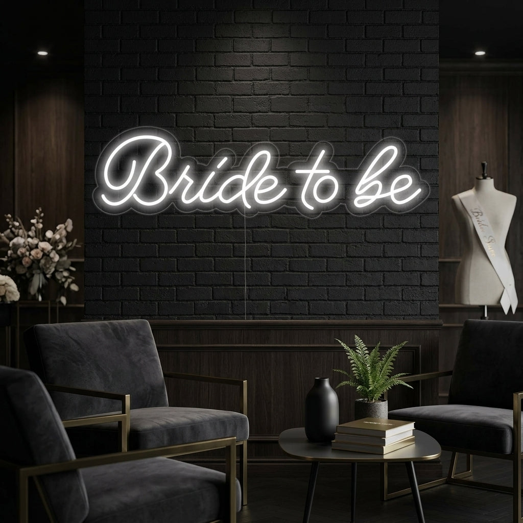 "Bride To Be" Neonschrift