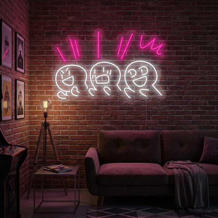 "Aufmunternd" Neonschild