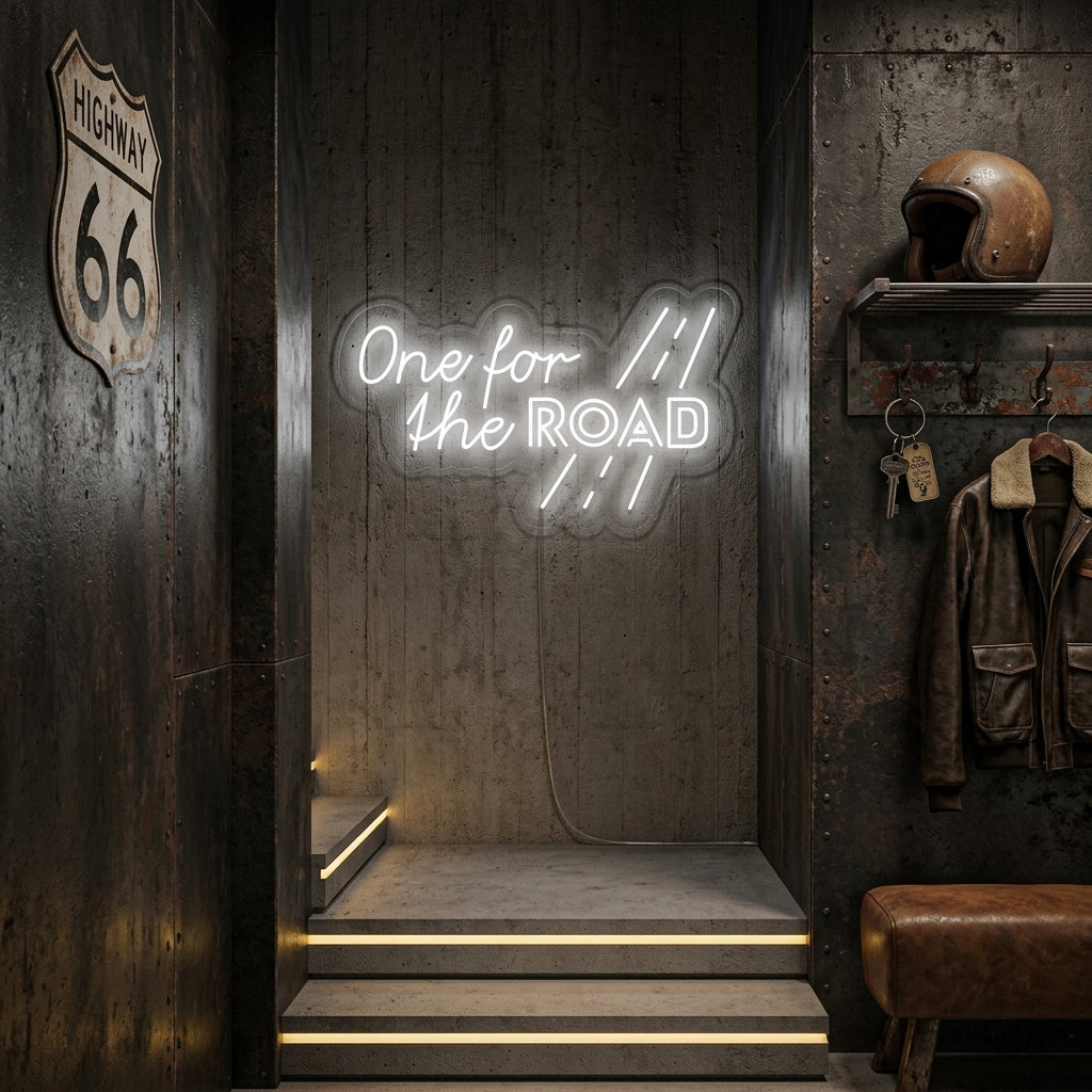 "One for the Road" Neonschrift