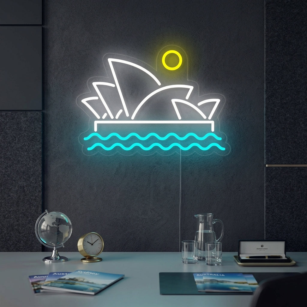 "Opernhaus Von Sydney" Neonschrift