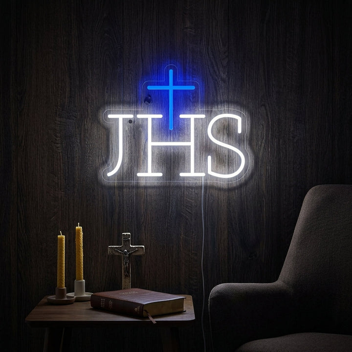 "Ihs Jesus Symbol" Neonschrift