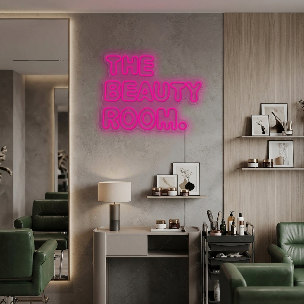"The Beauty Room" Neonschild
