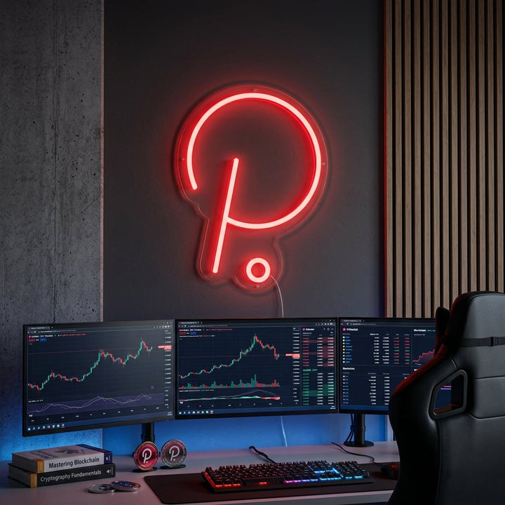 "Polkadot-Logo" Neonschrift