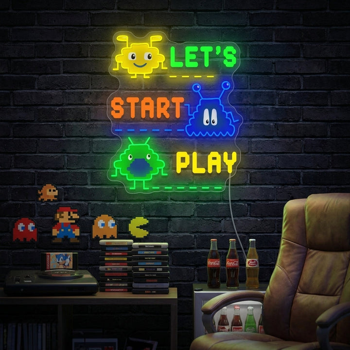 "8 Bit Videospiel" Neonschild