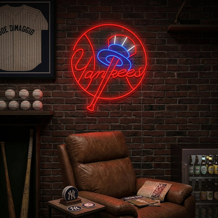 "Baseball Team Logo" Neonschild