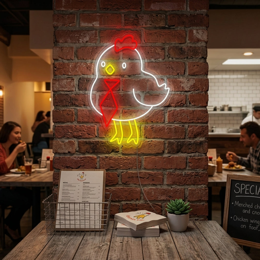"Süßes kleines Huhn" Neonschild