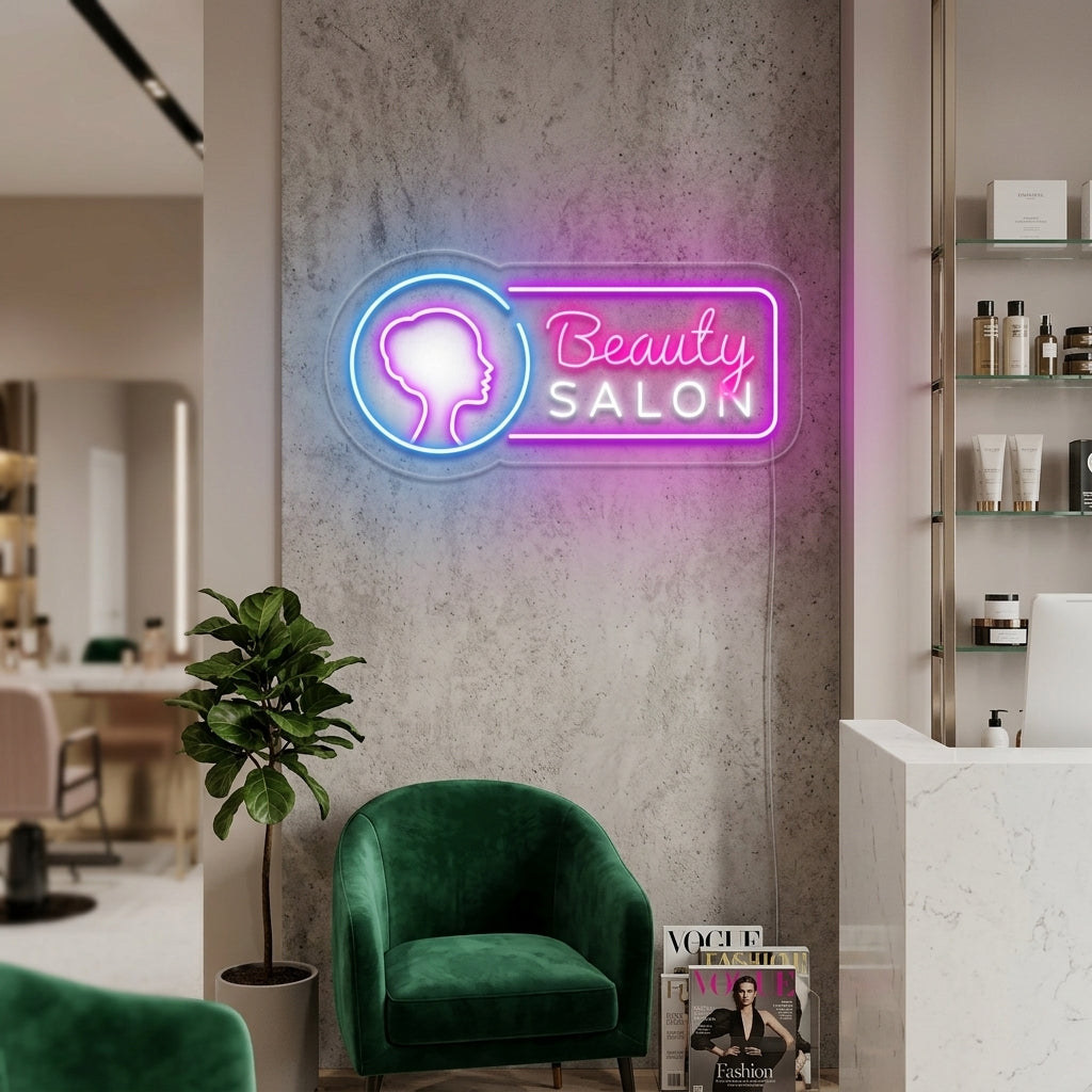"Beauty Salon" Neonschrift