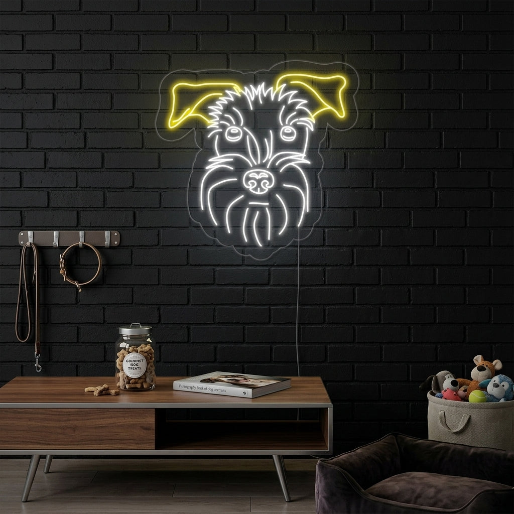 "Schnauzer, Hund" Neonschrift