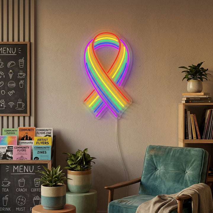 "Regenbogenflagge Lgbt-Stolz Einzigartig, Band" Neonschrift