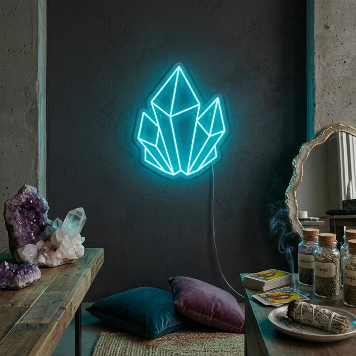 "Kristall" Neonschrift