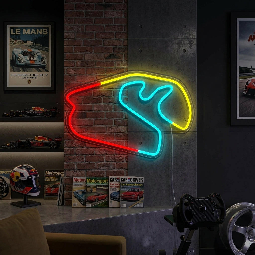 "Brasilianisches F1-Rennen" Neonschrift