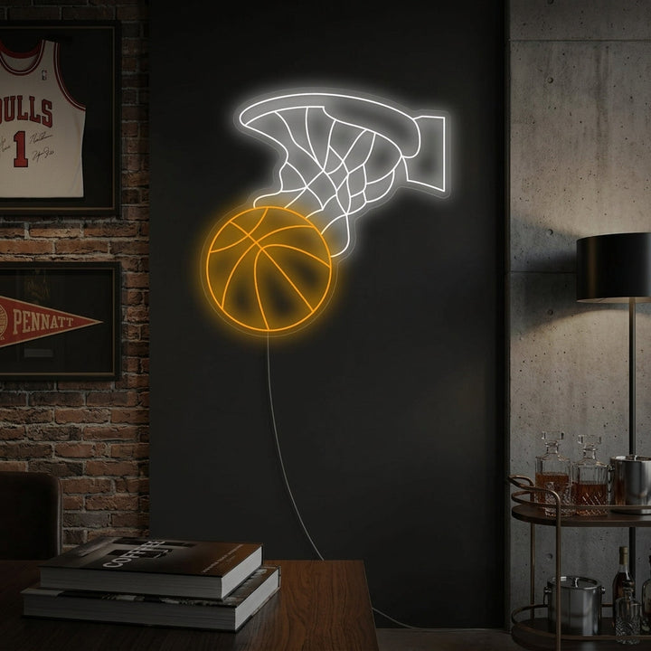 "Basketballkorb" Neonschild