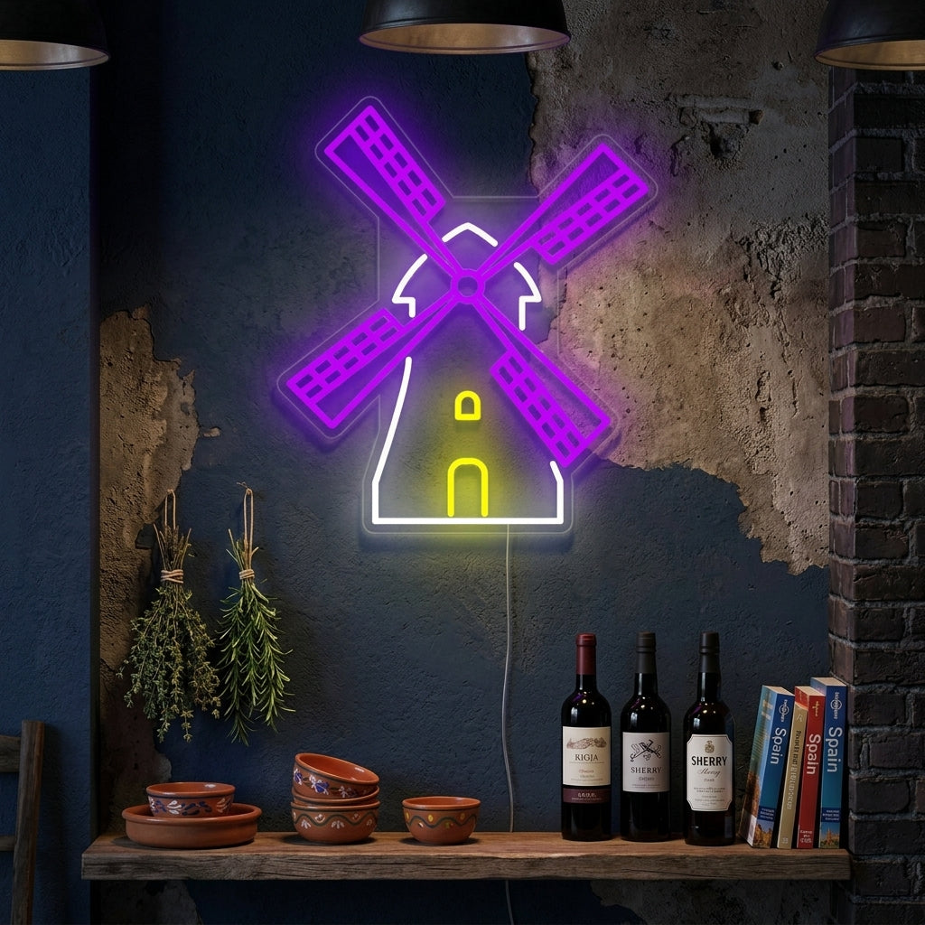 "Spanien Consuegra" Neonschrift