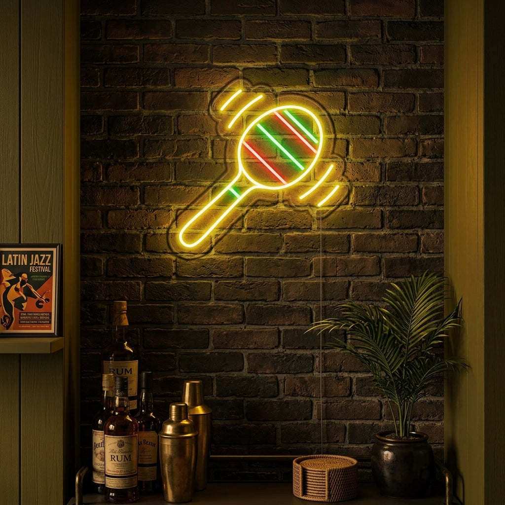 "Maracas" Neonschrift