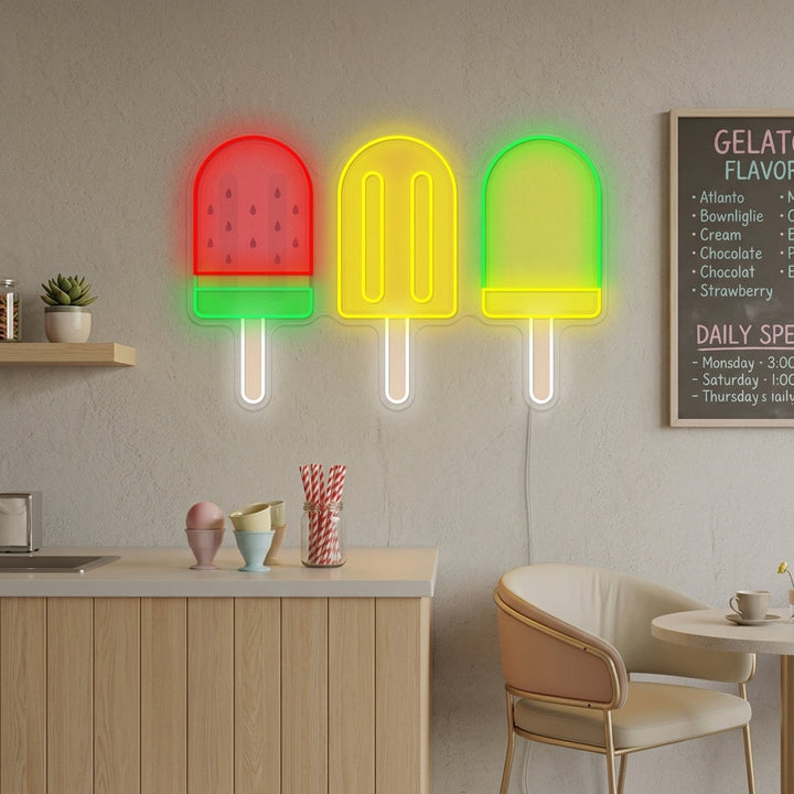 "Eiscreme-Bar" Neonschild