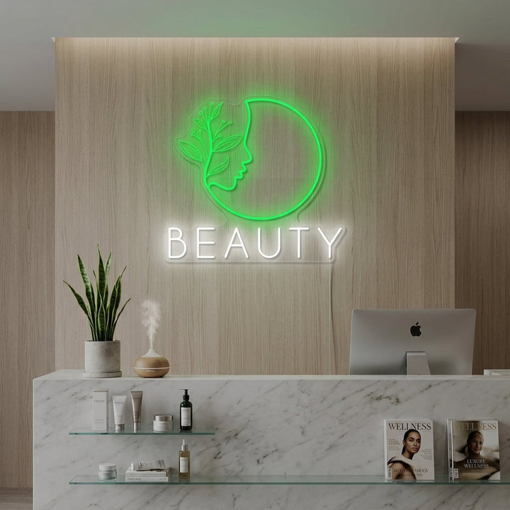 "Schönheitssalon Logo" Neonschild