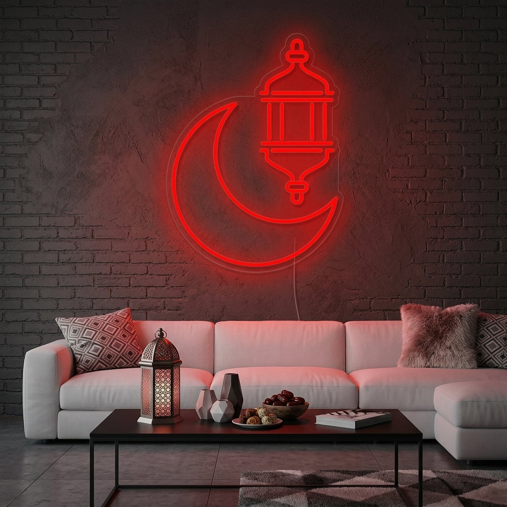 "Ramadan Kareem Deckel Arabischer Feiertag" Neonschrift